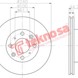 Brake Components Brake Disc TBD7737-D OPTIMA