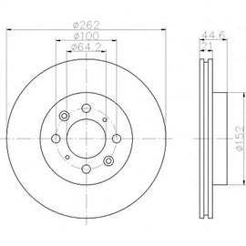 HONDA Ballade - Front Brake Disc | OPTIMA | TBD7738-D - SKU TBD7738-D - SpareMe South Africa