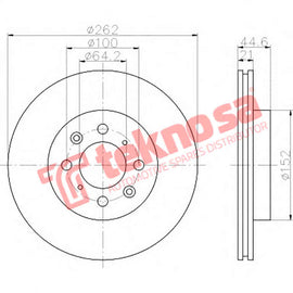 Brake Components Brake Disc TBD7738-D OPTIMA