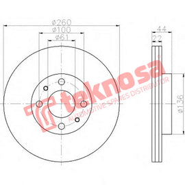 Brake Components Brake Disc TBD7741-D OPTIMA