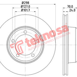 Brake Components Brake Disc TBD7753-D OPTIMA