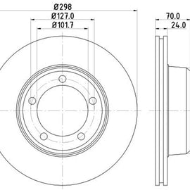 LAND ROVER Defender - Front Brake Disc | OPTIMA | TBD7753-D - SKU TBD7753-D - SpareMe South Africa