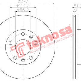 Brake Components Brake Disc TBD7759-D OPTIMA