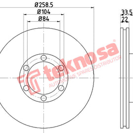 Brake Components Brake Disc TBD7761-D OPTIMA
