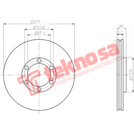 Brake Components Brake Disc TBD7762-D OPTIMA