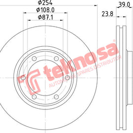 Brake Components Brake Disc TBD7764-D OPTIMA