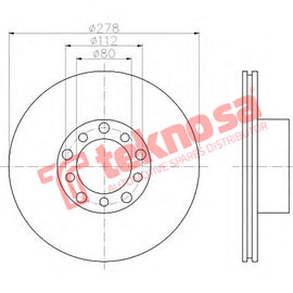 Brake Components Brake Disc TBD7774-D OPTIMA