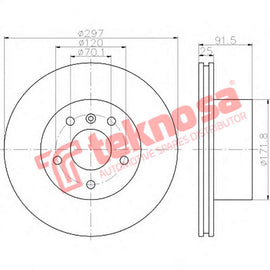 Brake Components Brake Disc TBD7783-D OPTIMA