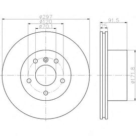LAND ROVER Discovery - Front Brake Disc | OPTIMA | TBD7783-D - SKU TBD7783-D - SpareMe South Africa