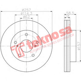 Brake Components Brake Disc TBD7785-D OPTIMA