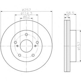 TOYOTA Condor - Front Brake Disc | OPTIMA | TBD7785-D - SKU TBD7785-D - SpareMe South Africa