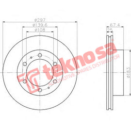 Brake Components Brake Disc TBD7786-D OPTIMA