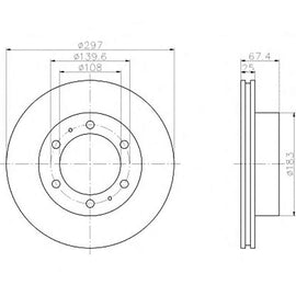 TOYOTA Fortuner - Front Brake Disc | OPTIMA | TBD7786-D - SKU TBD7786-D - SpareMe South Africa