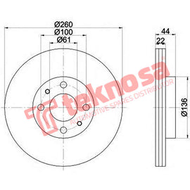 Brake Components Brake Disc TBD7792-D OPTIMA