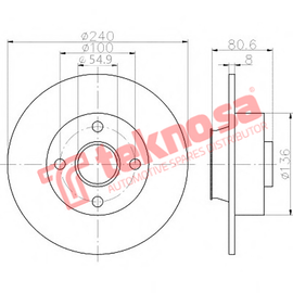 Brake Components Brake Disc TBD7793-D OPTIMA