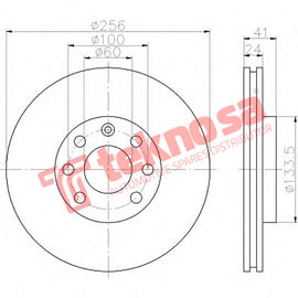 Brake Components Brake Disc TBD7804-D OPTIMA