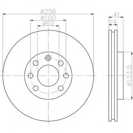 OPEL Astra - Front Brake Disc | OPTIMA | TBD7804-D - SKU TBD7804-D - SpareMe South Africa