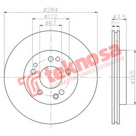 Brake Components Brake Disc TBD7811-D OPTIMA