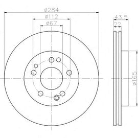 Mercedes-Benz 190-Series - Front Brake Disc | OPTIMA | TBD7811-D - SKU TBD7811-D - SpareMe South Africa