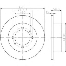 HYUNDAI Sonata - Rear Brake Disc | OPTIMA | TBD7816-D - SKU TBD7816-D - SpareMe South Africa