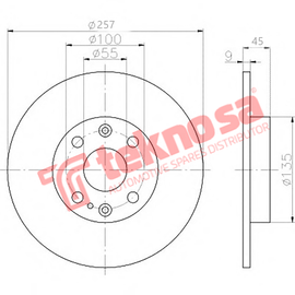 Brake Components Brake Disc TBD7819-D OPTIMA