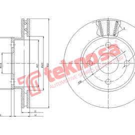 Brake Components Brake Disc TBD7823-D OPTIMA