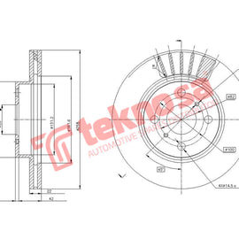 Brake Components Brake Disc TBD7824-D OPTIMA