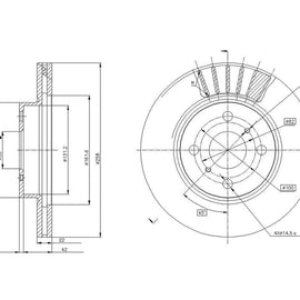 TOYOTA Corolla - Front Brake Disc | OPTIMA | TBD7824-D - SKU TBD7824-D - SpareMe South Africa