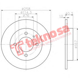 Brake Components Brake Disc TBD7863-D OPTIMA