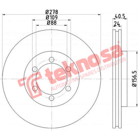 Brake Components Brake Disc TBD7864-D OPTIMA