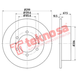 Brake Components Brake Disc TBD7869-D OPTIMA