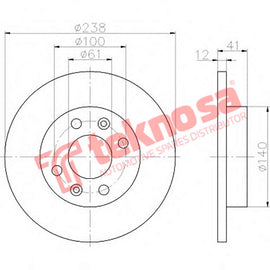 Brake Components Brake Disc TBD7870-D OPTIMA