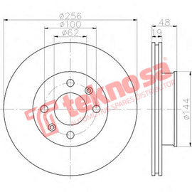 Brake Components Brake Disc TBD7871-D OPTIMA