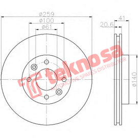 Brake Components Brake Disc TBD7874-D OPTIMA