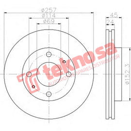 Brake Components Brake Disc TBD7881-D OPTIMA