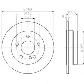 Mercedes-Benz C-Series - Rear Brake Disc | OPTIMA | TBD7890-D - SKU TBD7890-D - SpareMe South Africa