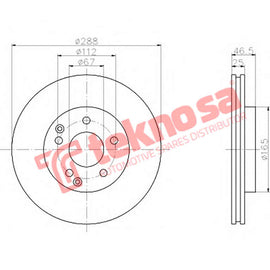 Brake Components Brake Disc TBD7891-D OPTIMA