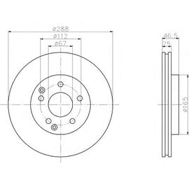Mercedes-Benz C-Series - Front Brake Disc | OPTIMA | TBD7891-D - SKU TBD7891-D - SpareMe South Africa