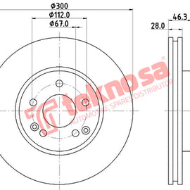 Brake Components Brake Disc TBD7893-D OPTIMA