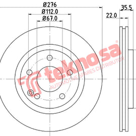 Brake Components Brake Disc TBD7895-D OPTIMA