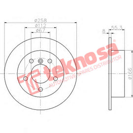 Brake Components Brake Disc TBD7896-D OPTIMA