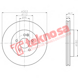 Brake Components Brake Disc TBD7899-D OPTIMA