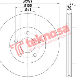 Brake Components Brake Disc TBD7929-D OPTIMA