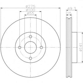 TOYOTA Corolla - Front Brake Disc | OPTIMA | TBD7954-D - SKU TBD7954-D - SpareMe South Africa