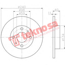 Brake Components Brake Disc TBD7969-D OPTIMA