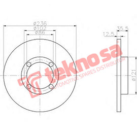 Brake Components Brake Disc TBD7973-D OPTIMA