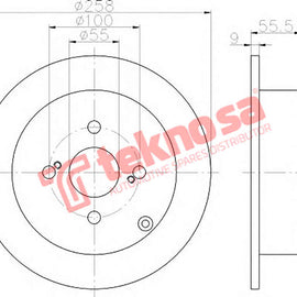 Brake Components Brake Disc TBD7982-D OPTIMA