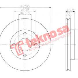 Brake Components Brake Disc TBD7990-D OPTIMA