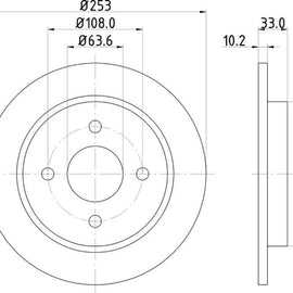 FORD Fiesta - Rear Brake Disc | OPTIMA | TBD7991-D - SKU TBD7991-D - SpareMe South Africa