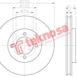 Brake Components Brake Disc TBD7996-D OPTIMA